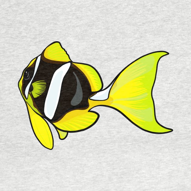 Yellowtail Clownfish by Inklings of Grace